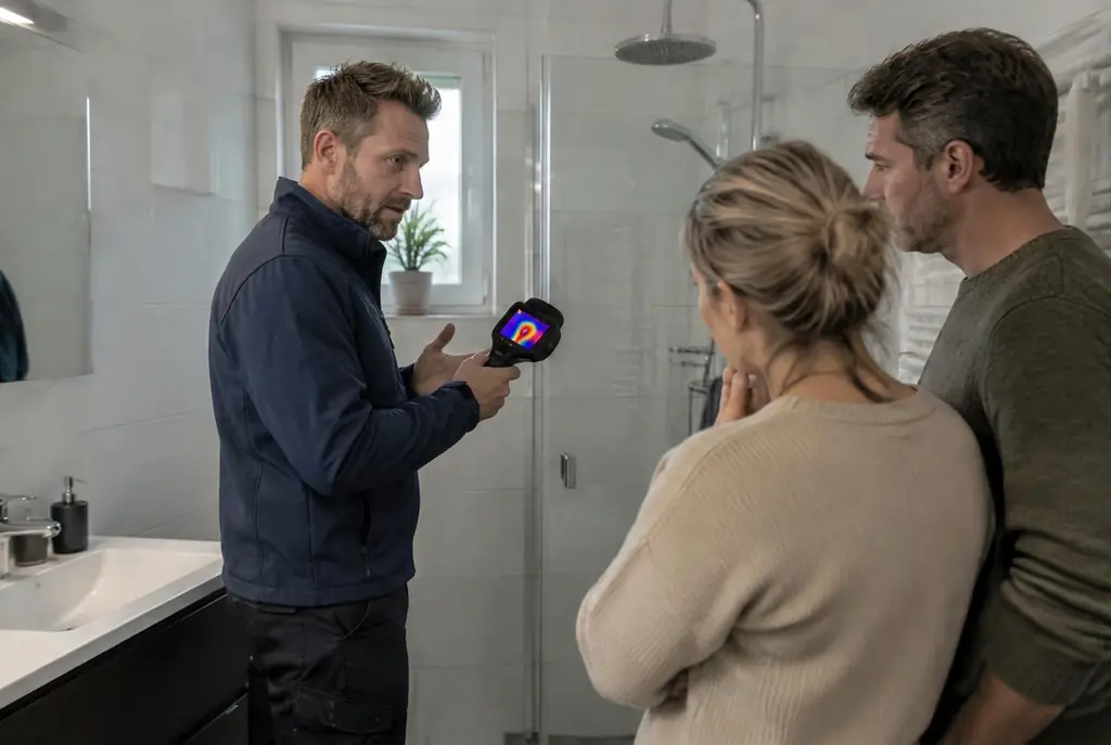 Lekdetectie Landsmeer – specialist legt bevindingen uit aan bewoner